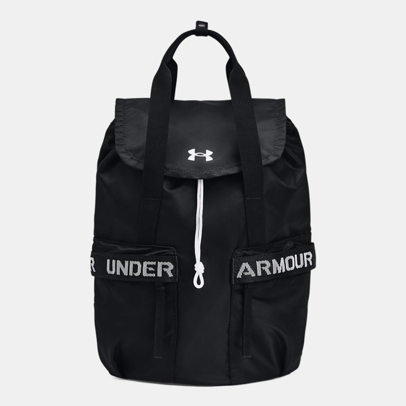 Women's  Under Armour  Favorite Backpack Black / Black / White OSFM